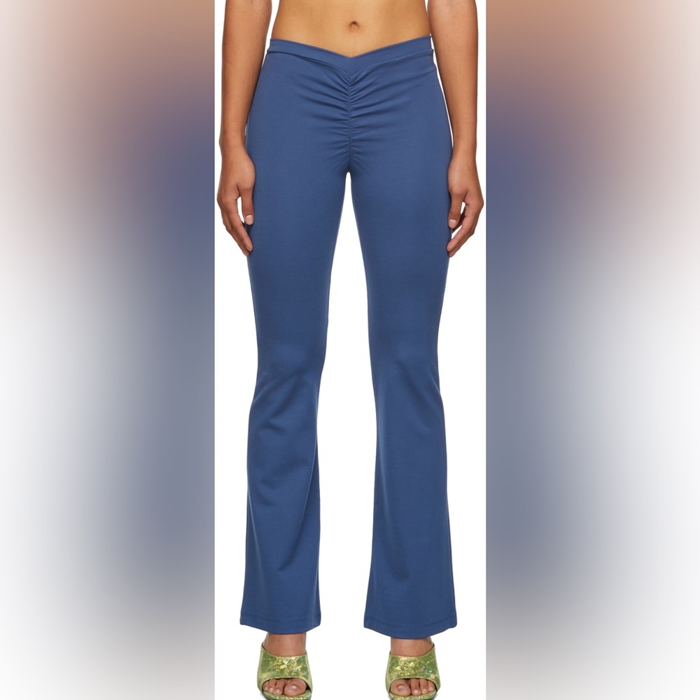 Miaou Elvis blue pant high waisted flare leg size medium